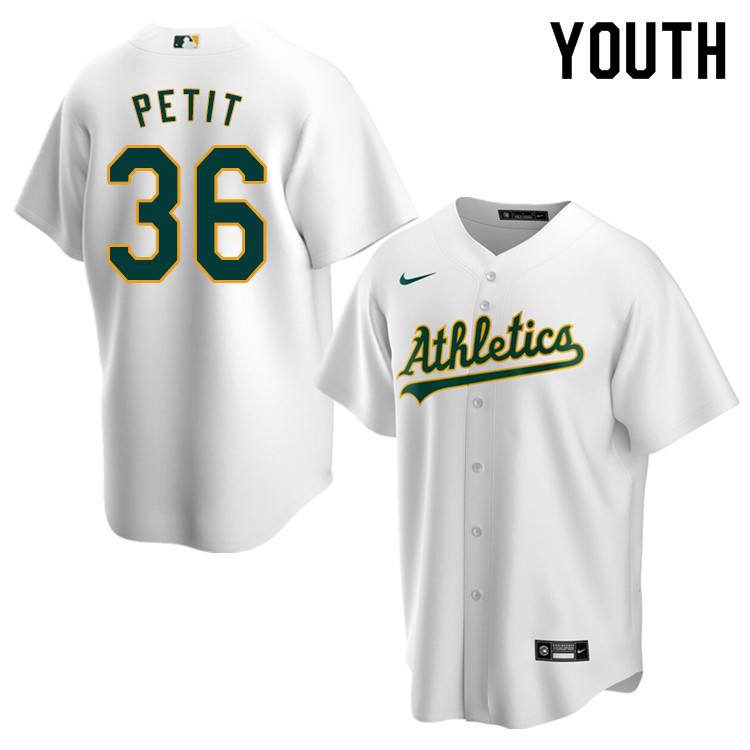 Nike Youth #36 Yusmeiro Petit Oakland Athletics Baseball Jerseys Sale-White
